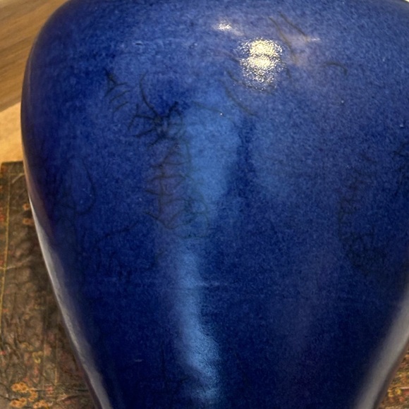 Leslie Les Mitchell’s Signed Raku Studio Pottery 8” - Picture 4 of 14